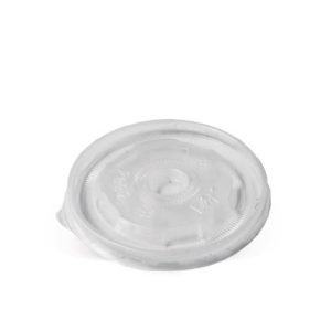 PP Flat Lid to suit PLA 12,16,24 & 32oz Soup Bowl (No Hole)